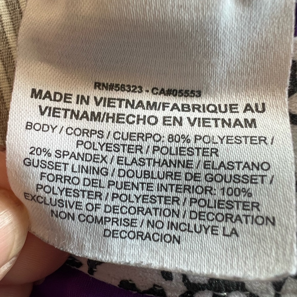 Nike Pro Womens Cropped Pants Legging Purple Size S Small Purple - Picture 3 of 4